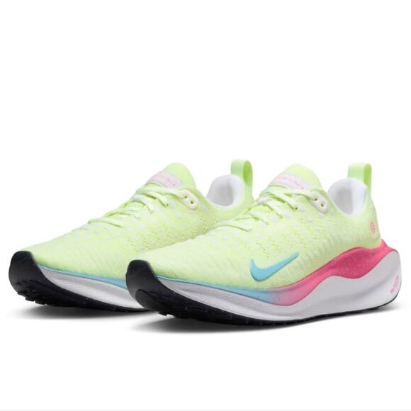 Nike InfinityRN 4 Sneaker- Barely Volt/Aquarius Blue/White Obsidian